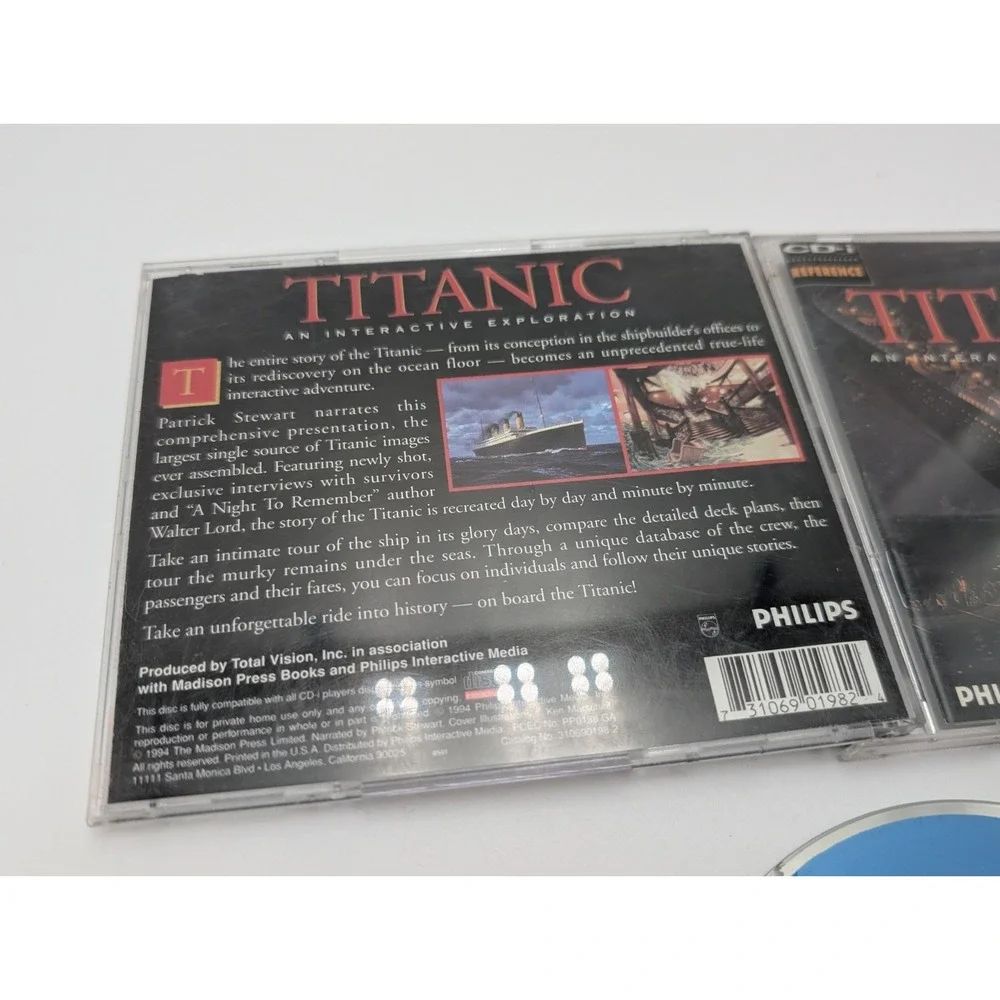 TITANIC AN INTERACTIVE EXPLORATION (Philips CD-i, 1994) CDI TESTED